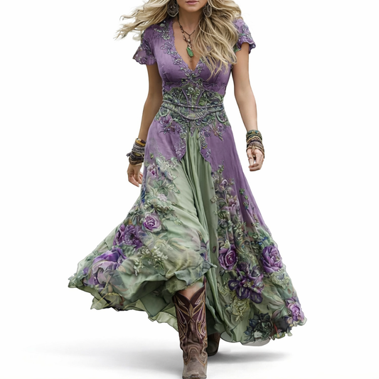 Amélique™ Floral Maxi Dress Spring Look