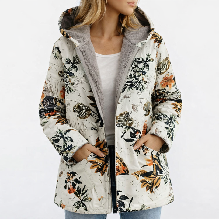 Norielle™ Warm Floral Print Coat for Women