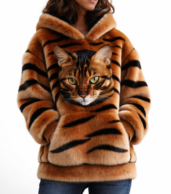 Miauvéa™ Total Comfort Cat Plush Hoodie