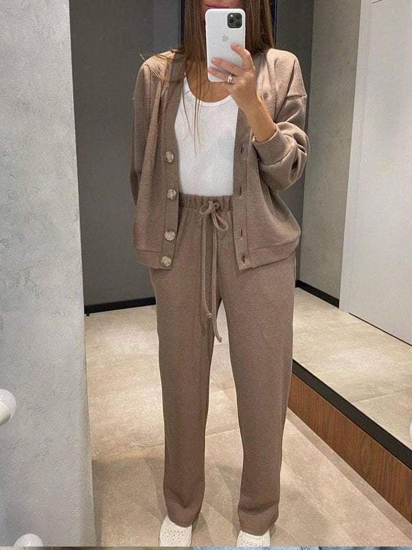 Oristine™ Giulia Cardigan and Pants Knit Set