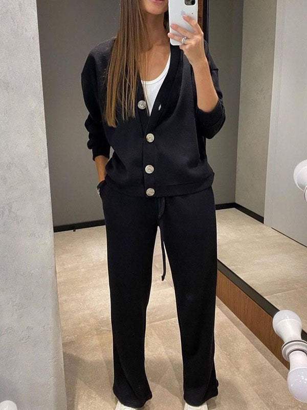 Oristine™ Giulia Cardigan and Pants Knit Set