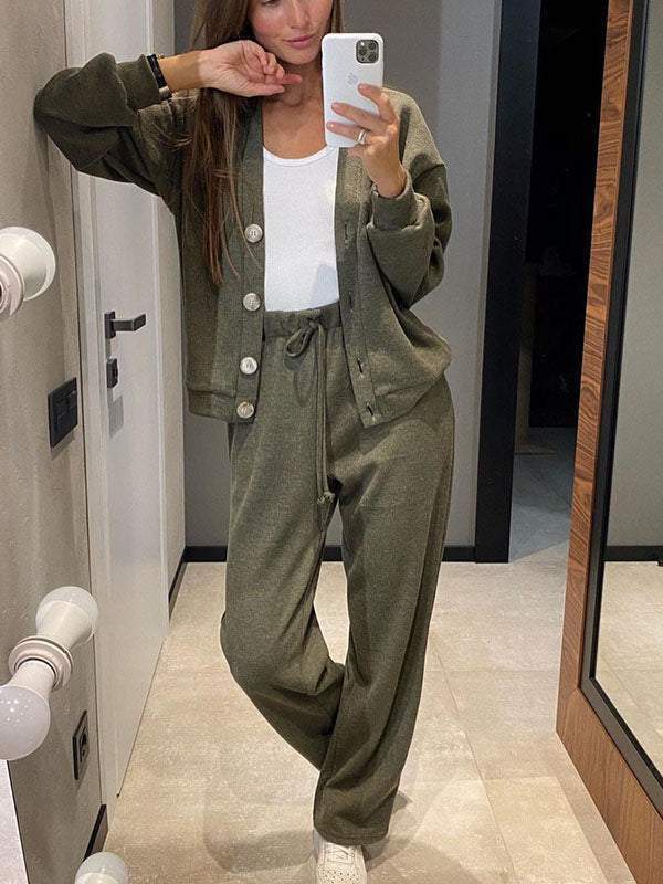 Oristine™ Giulia Cardigan and Pants Knit Set