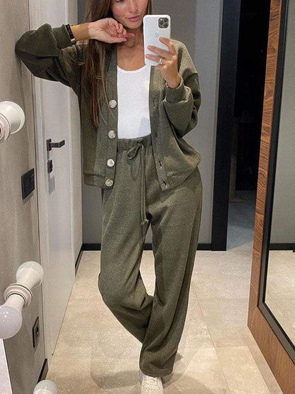 Oristine™ Giulia Cardigan and Pants Knit Set