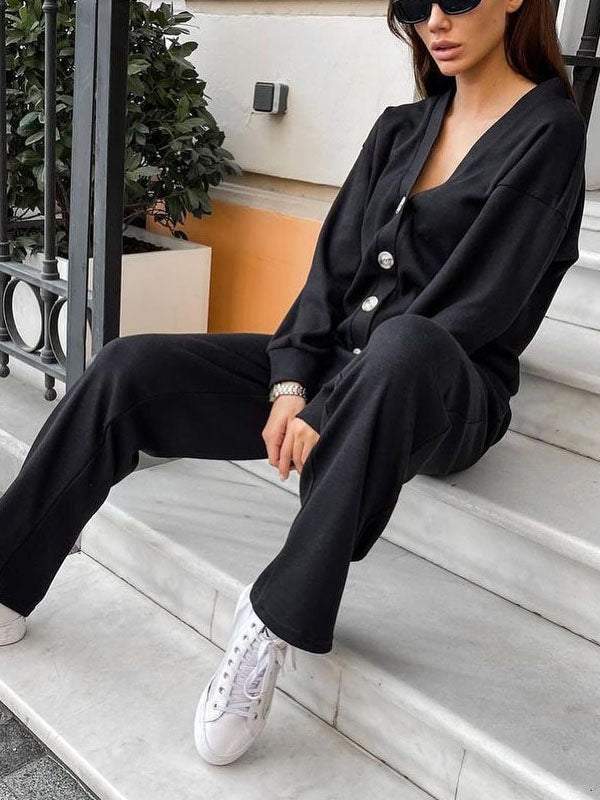 Oristine™ Giulia Cardigan and Pants Knit Set
