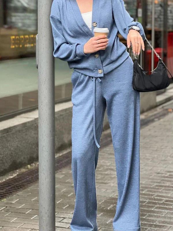 Oristine™ Giulia Cardigan and Pants Knit Set