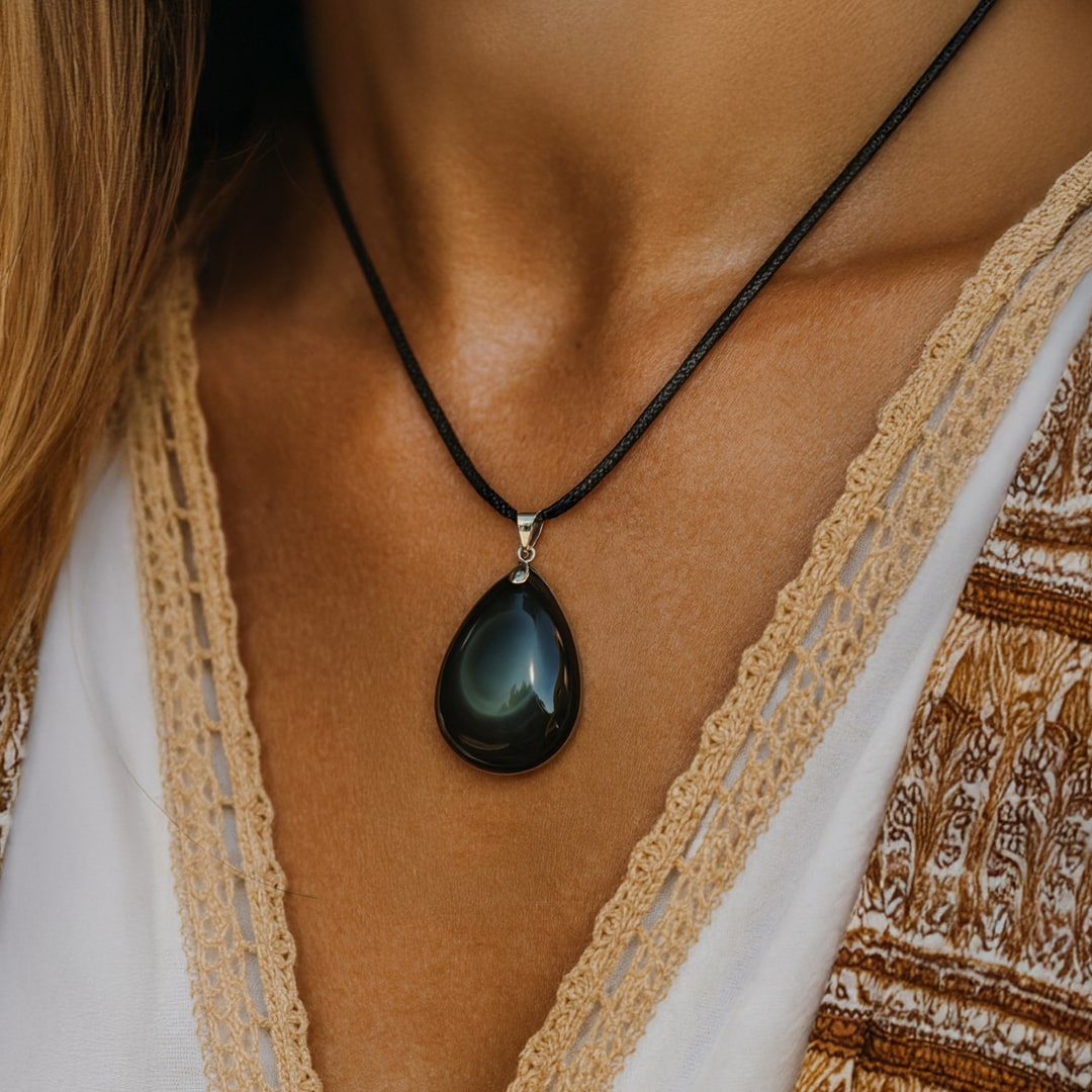 Skye™ Celestial Eye Obsidian Pendant