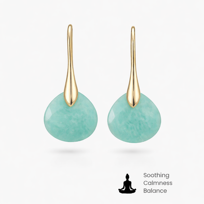 Gorella | Amazonite and Gold Drop Earrings