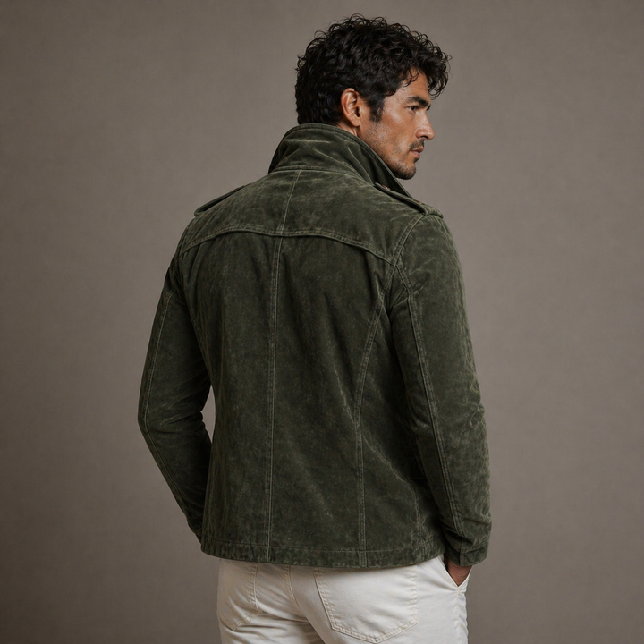 Gravaro™ Vintage Cut Double-Breasted Velvet Jacket
