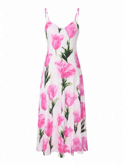 Greyra| Elegant Two-Piece Set with Flowers