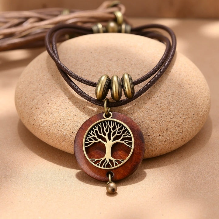 Origen™ Tree of Life Collar in Natural Wood