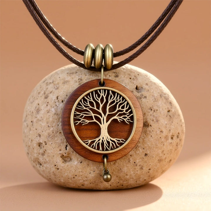 Origen™ Tree of Life Collar in Natural Wood