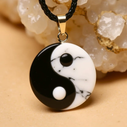 Lumay™ Yin-Yang Dual Natural Stone Pendant