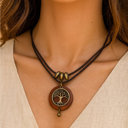 Origen™ Tree of Life Collar in Natural Wood