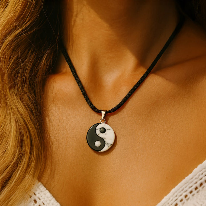 Lumay™ Yin-Yang Dual Natural Stone Pendant