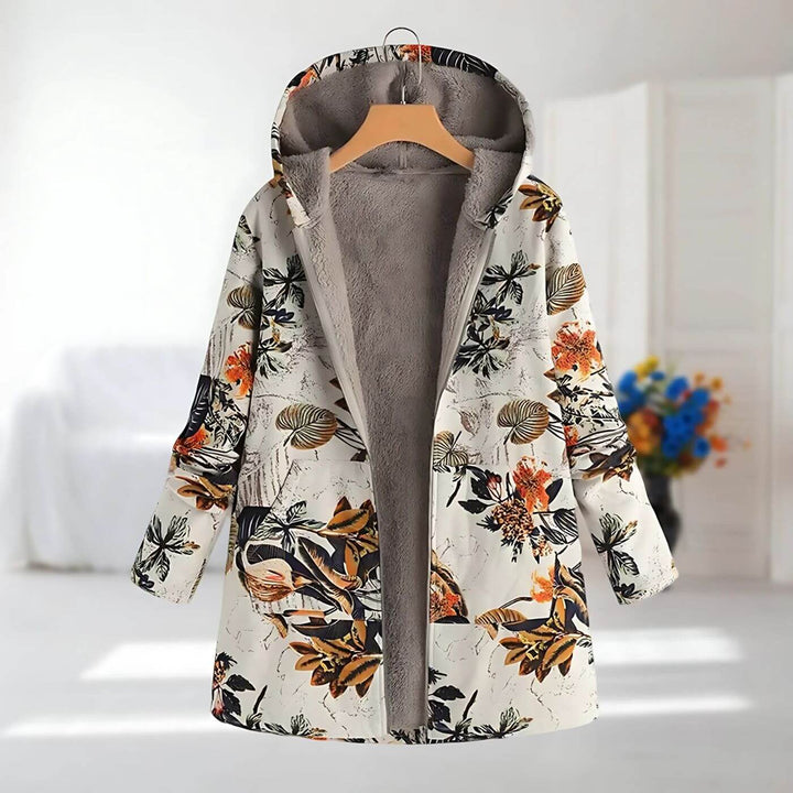 Norielle™ Warm Floral Print Coat for Women