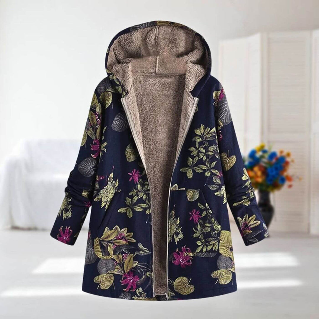 Norielle™ Warm Floral Print Coat for Women