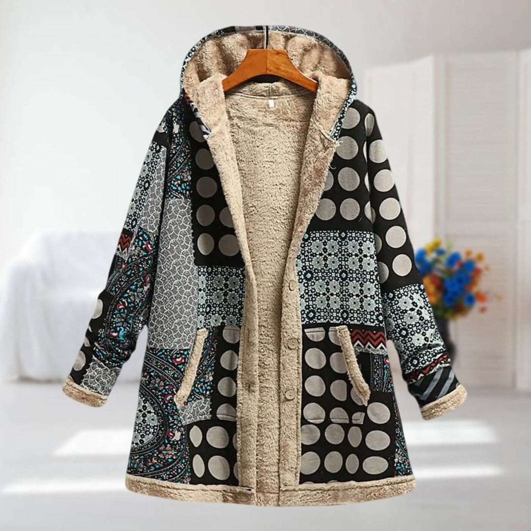 Norielle™ Warm Floral Print Coat for Women