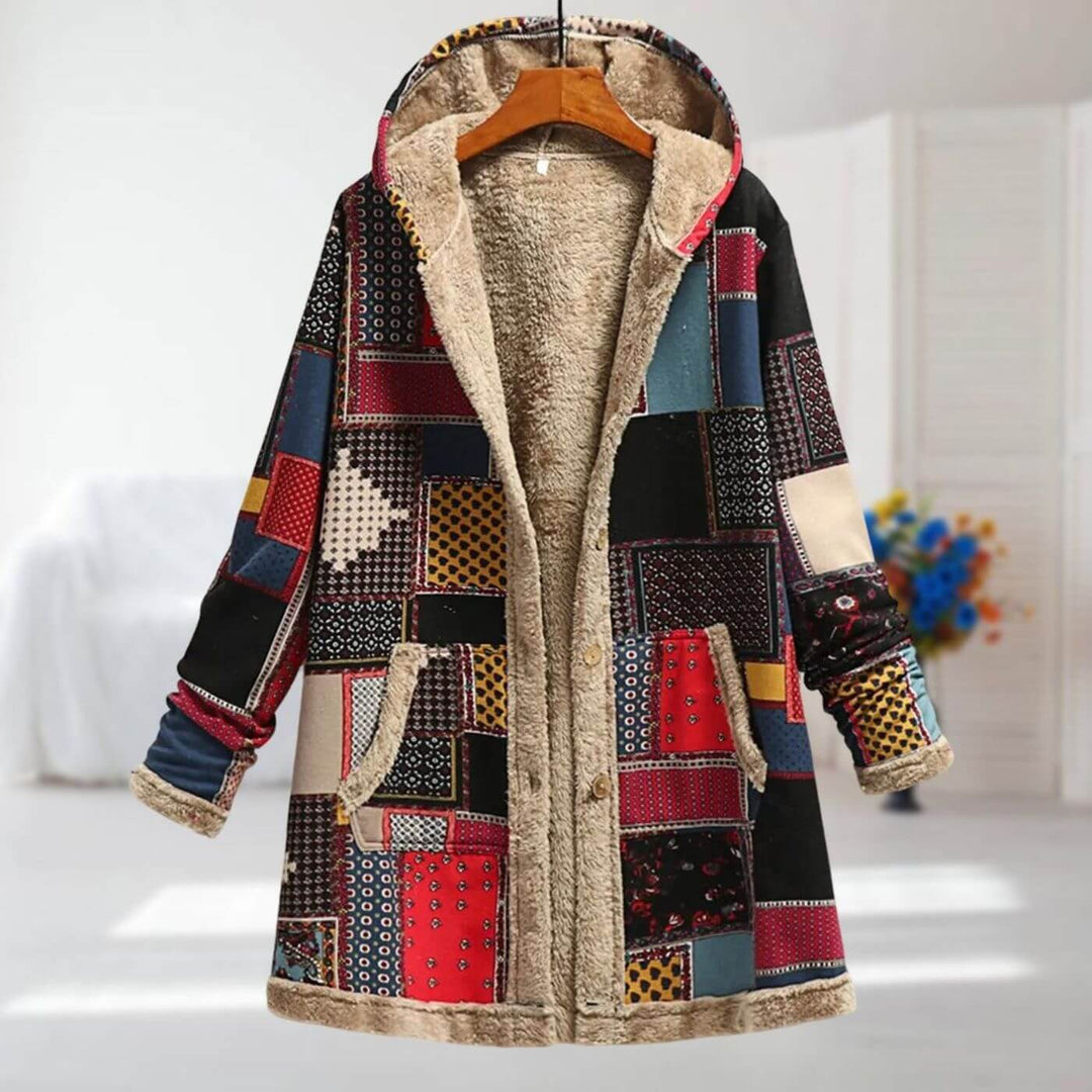 Norielle™ Warm Floral Print Coat for Women