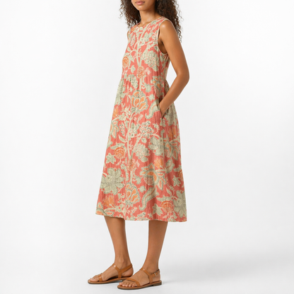 Javiera | Vintage Floral Print Dress