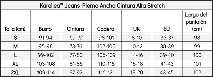 Karellea™ High-Waisted Wide Leg Stretch Jeans