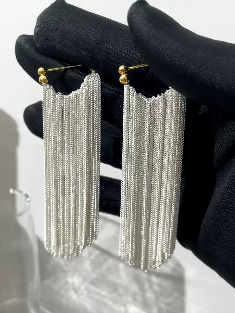 Ursa™ Earrings, Necklace, Bracelet with Cascading Tassels