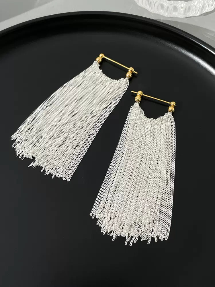 Ursa™ Earrings, Necklace, Bracelet with Cascading Tassels