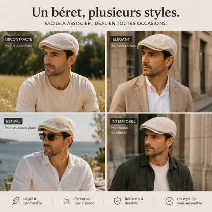 Kenton | Lightweight Summer Beret for Men