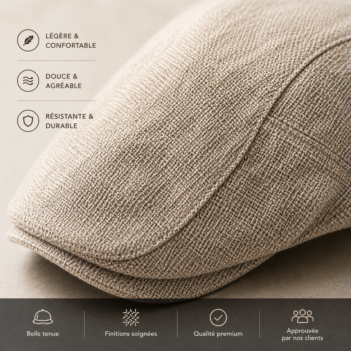 Kenton | Lightweight Summer Beret for Men