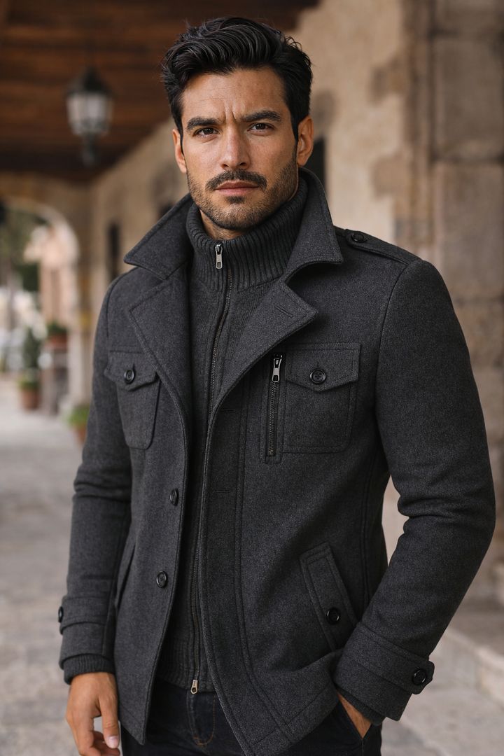 Victor™ Italian Style Winter Overcoat for Men