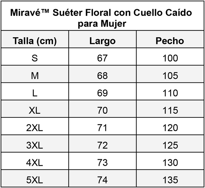 Miravé™ Floral Sweater with Dropped Neckline for Women