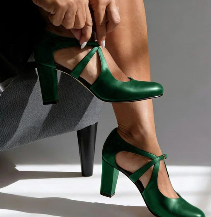 Fia™ Elegant Leather Heels