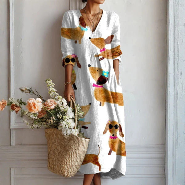 Voreya | Long Ethnic Dress with Fluid and Elegant Design