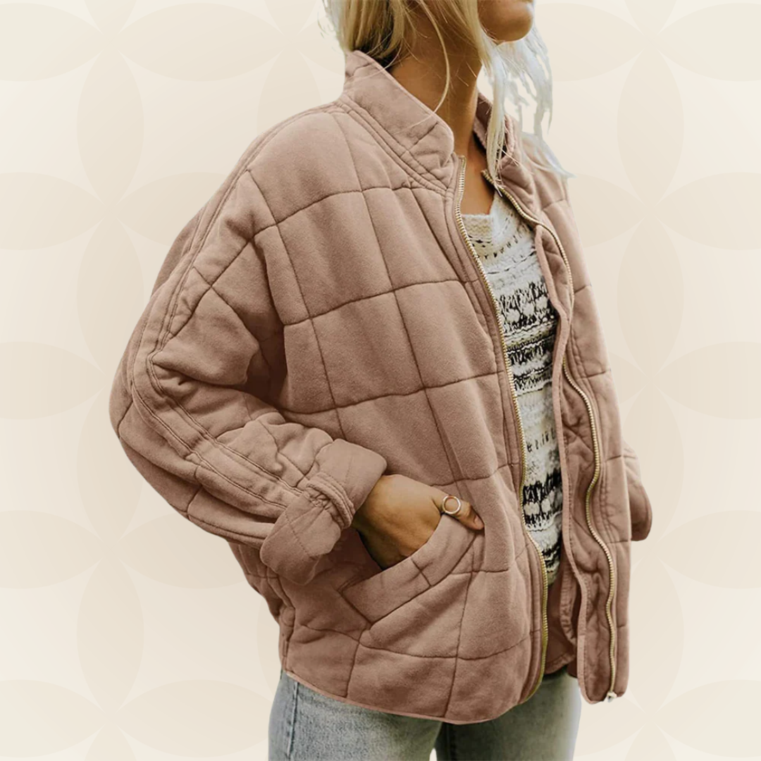 Zellora™ Soft Quilted Jacket with Front Zipper