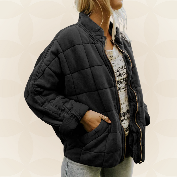 Zellora™ Soft Quilted Jacket with Front Zipper