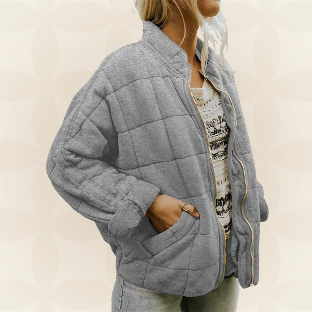 Zellora™ Soft Quilted Jacket with Front Zipper