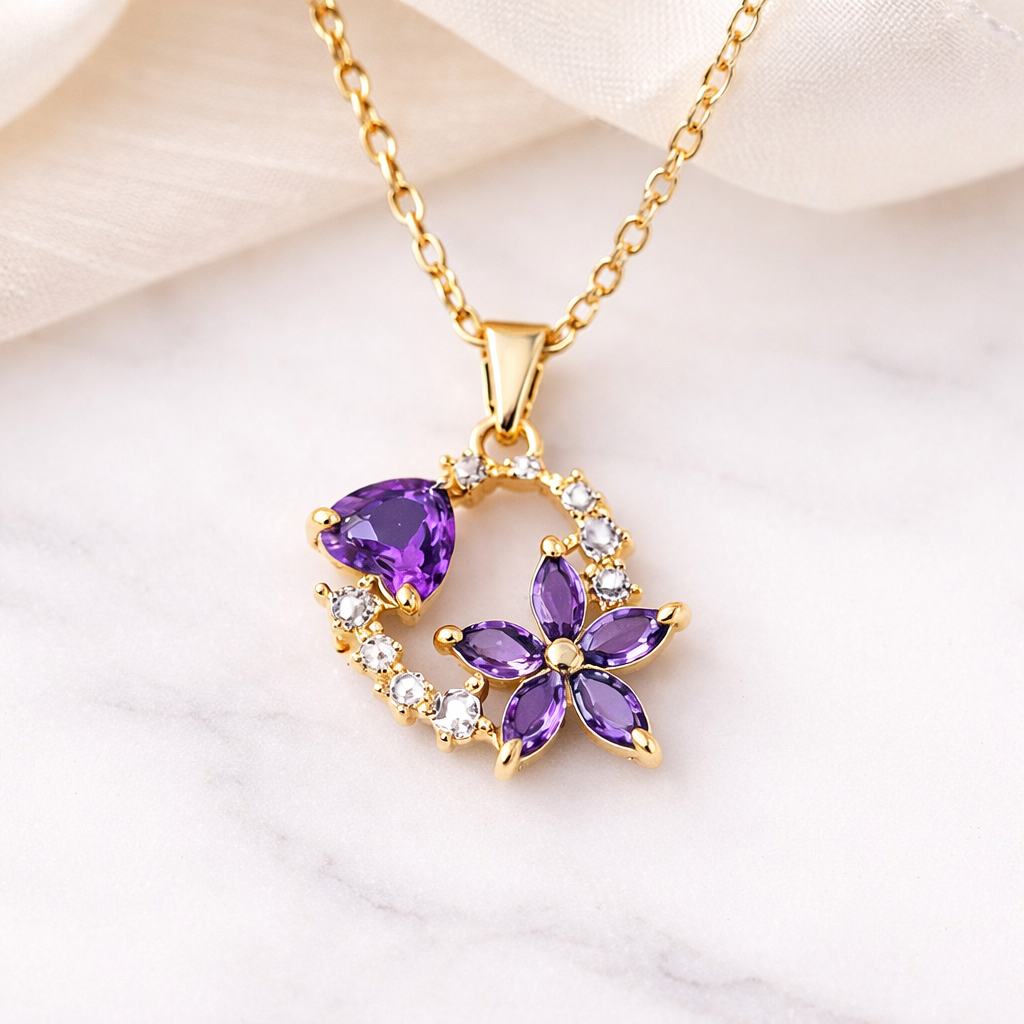 Halia™ Heart in Bloom Necklace