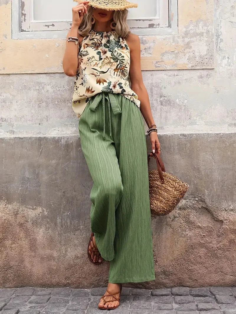 Roselyn™ Elegant Two-Piece Sleeveless Set