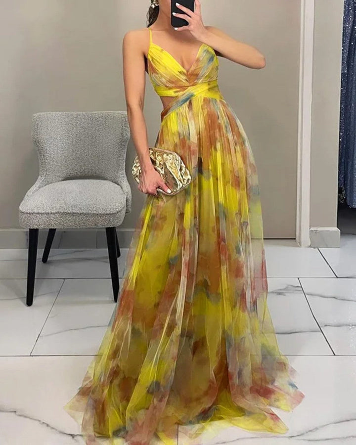 Orelavine™ Maxi Dress with Enchanting Floral Design in Elegant Style