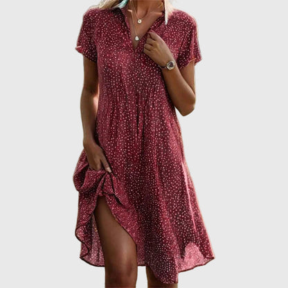 Vorella | Modern Midi Dress with Flattering Silhouette