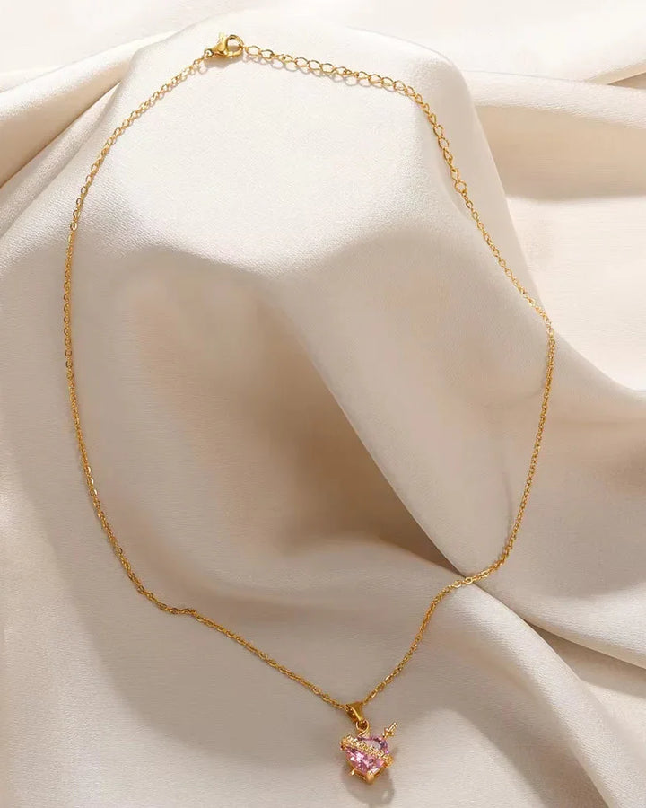 Pippa™ Immaculate Heart of Mary Necklace (Gold Plated)