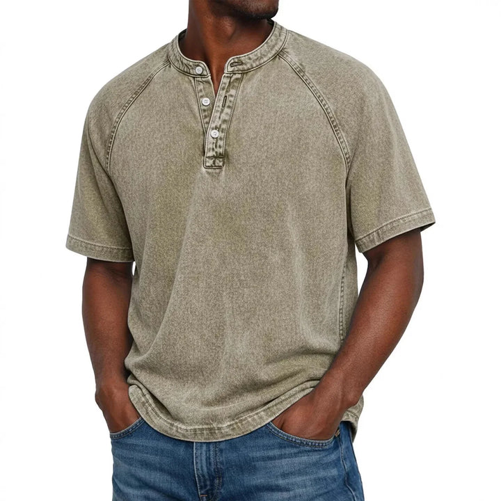 Zaviero™ Vintage Button-Up Shirt for Men