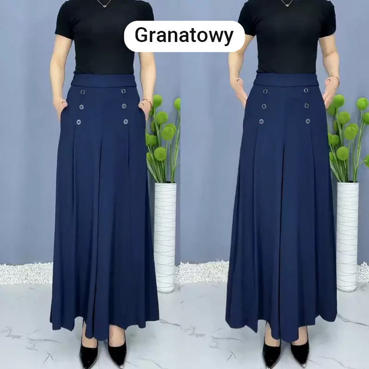 Nell™ Elegant Pleated Wide-Leg Pants