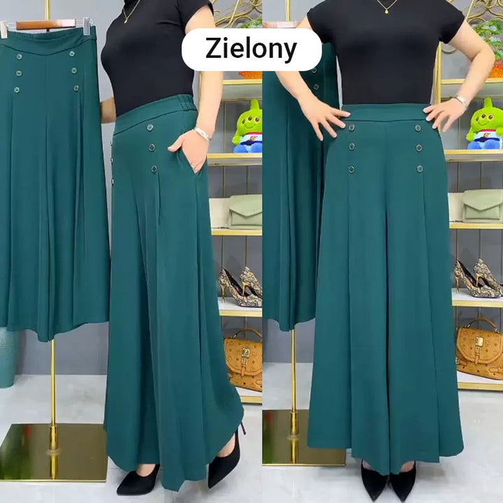 Ansira™ Elegant Pleated Wide-Leg Pants