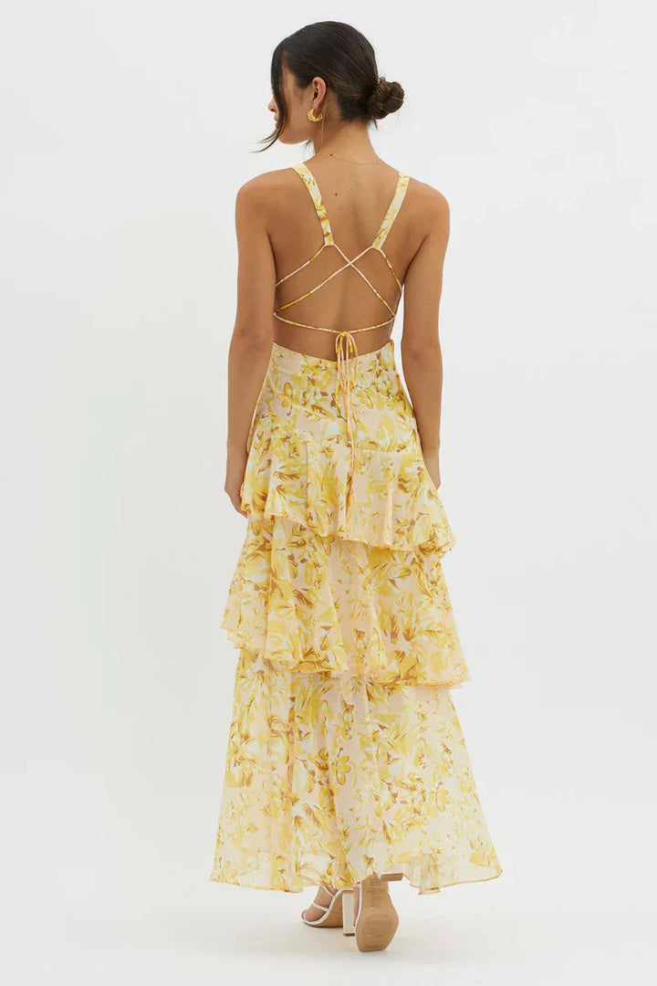 Haven™ Elegant Floral Midi Dress