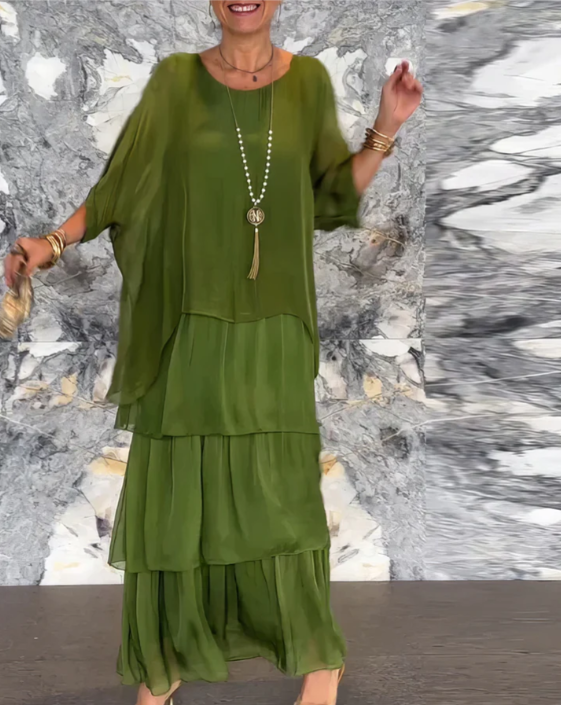 Quivira™ Elegant Maxi Dress for Women with Light Fall