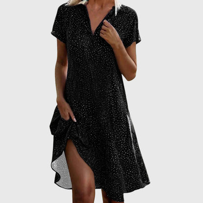 Vorella | Modern Midi Dress with Flattering Silhouette