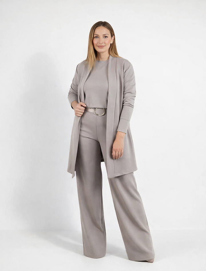 Soreli™ Long Cardigan Clean Line Set
