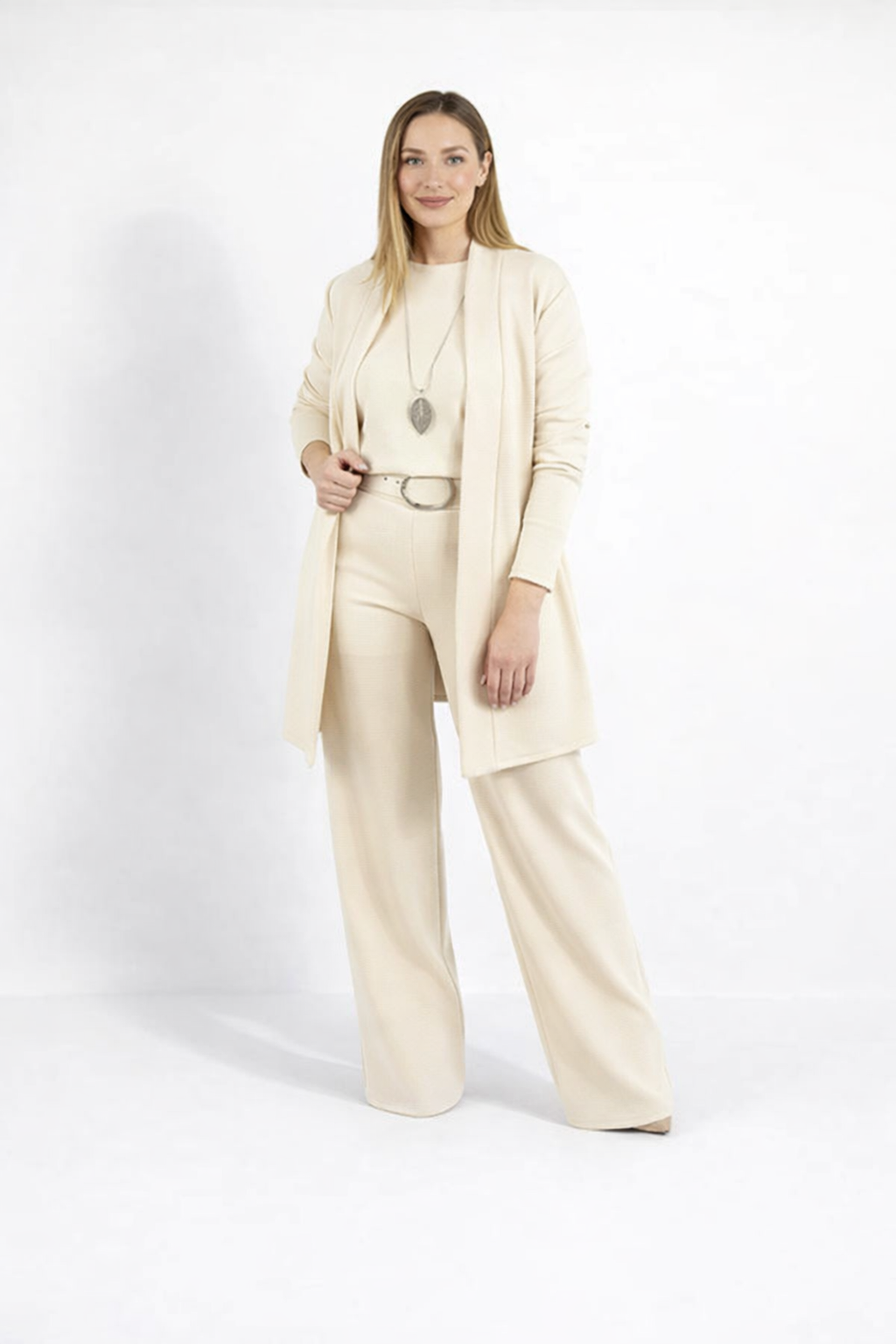 Soreli™ Long Cardigan Clean Line Set