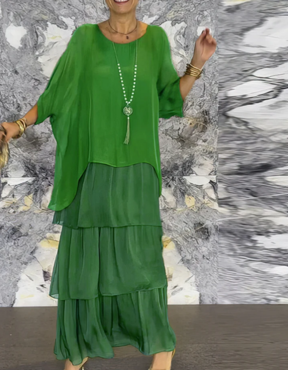 Quivira™ Elegant Maxi Dress for Women with Light Fall