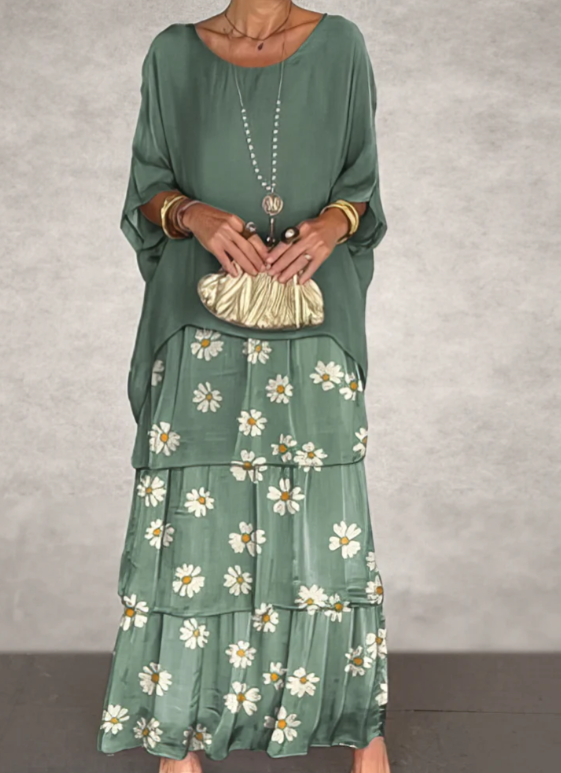 Quivira™ Elegant Maxi Dress for Women with Light Fall